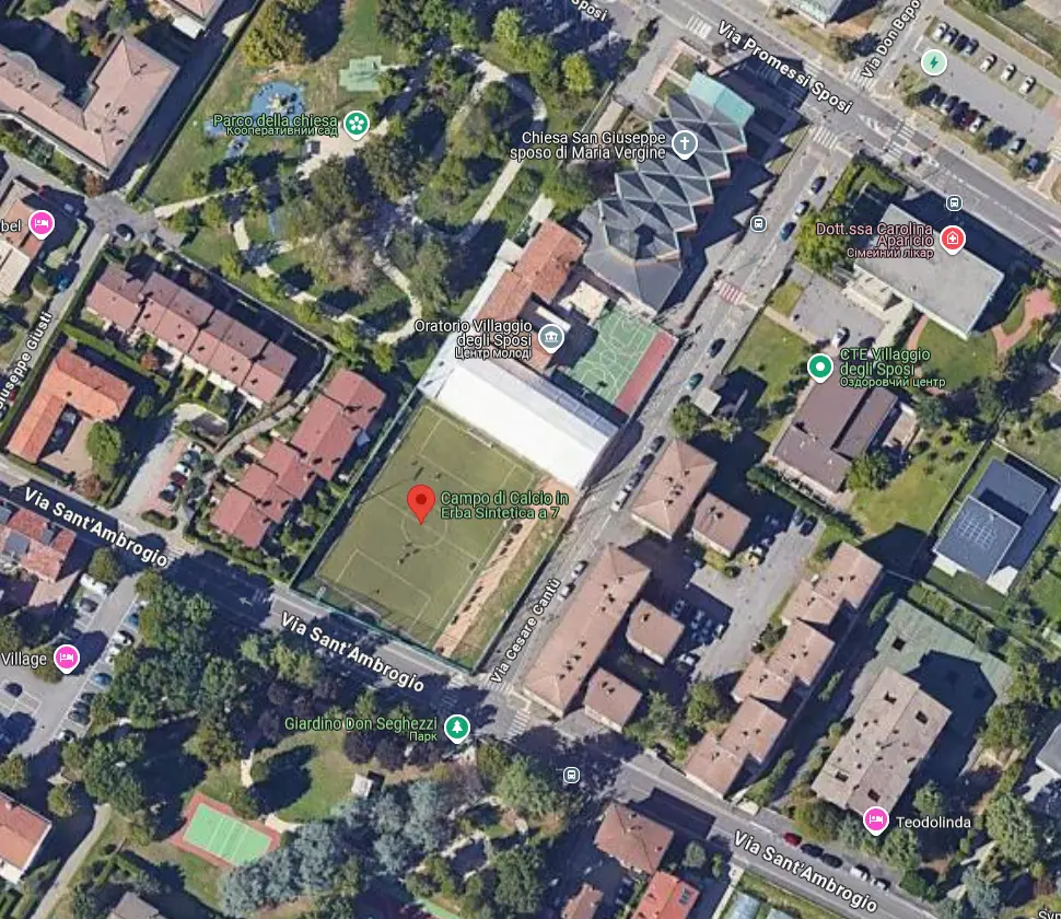 Карта розташування Shakhtar Academy Bergamo